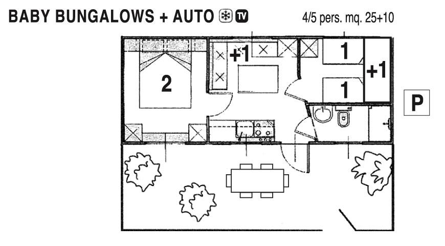 Baby Bungalow Casa Mobile 4/5 pers.